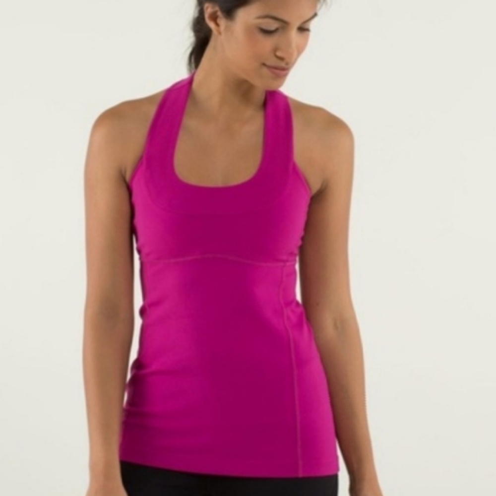 Lululemon Raceback Coral Tank Size 8